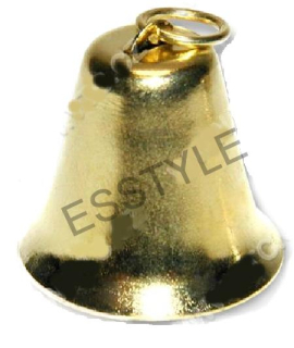 Zvonček kovový zlatej farby 15 mm